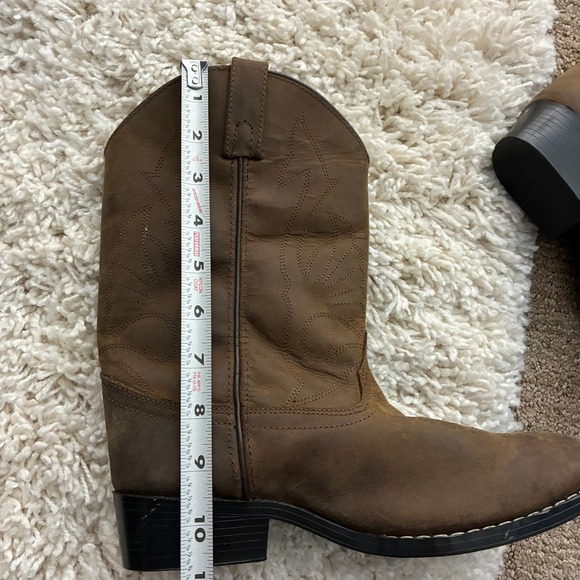 Masterson Boot Co. Leather Cowboy Heeled Western Boots Women's 6 Boho Retro - Picture 7 of 9